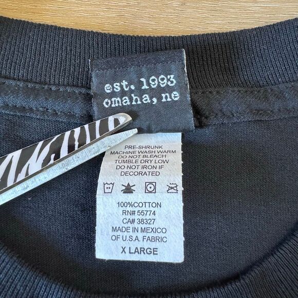 Vintage Y2K Vampire Circus Hammer Horror Film Black Movie Shirt Size XL 70s - Picture 4 of 5